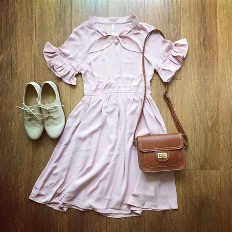 Almost Gonebow Neck High Waist Pink Dress The Other Sparrows Girly Outfits Casual Chic