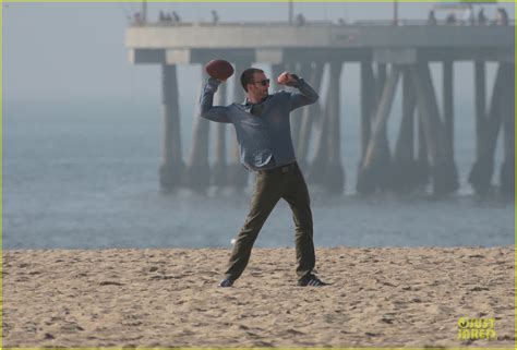 Chris Evans Football On A Many Splintered Thing Set Photo Chris Evans Luke