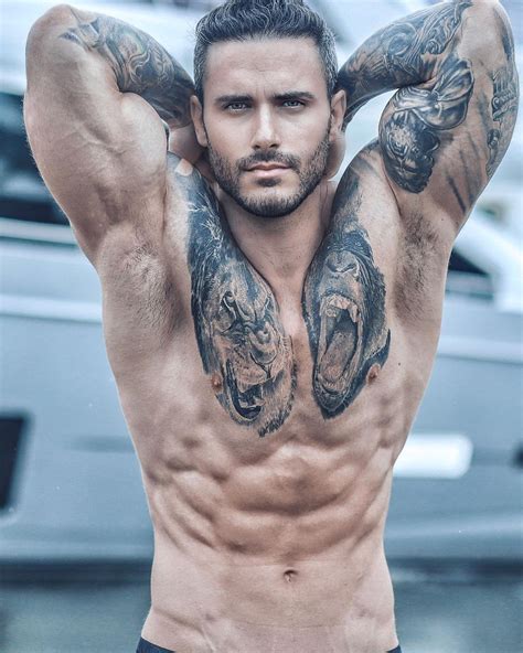 Fitness Model Mens Fitness Fitness Club Taboo Game We Are All One Inked Men Muscular Men