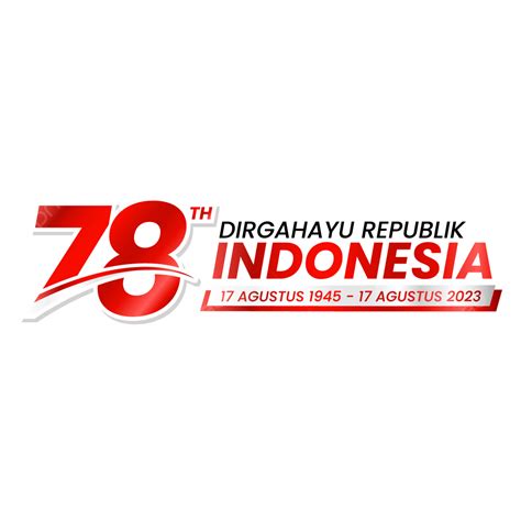 Bonne Fête De Lindépendance Indonésienne 17 Août 2023 Et Hut Ri 78