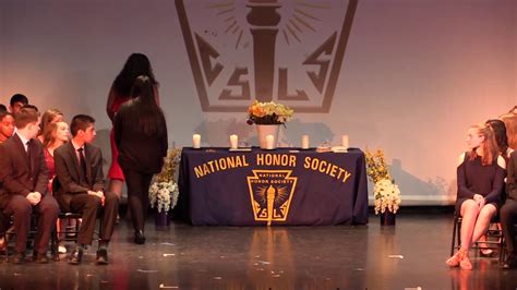 National Honor Society Induction Ceremony 2017 Youtube