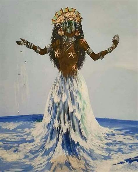African Mythology African Goddess Goddess Of The Sea Goddess Art