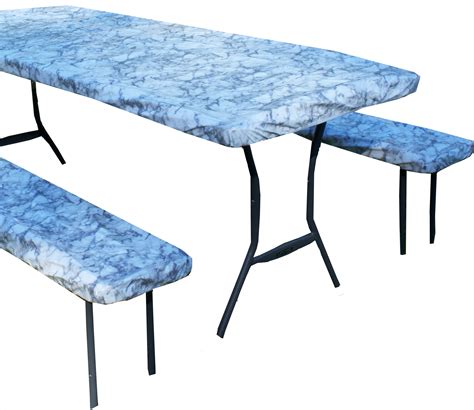 Rally Home Goods Vinyl Tablecloth Rectangular Fitted for Folding Table
