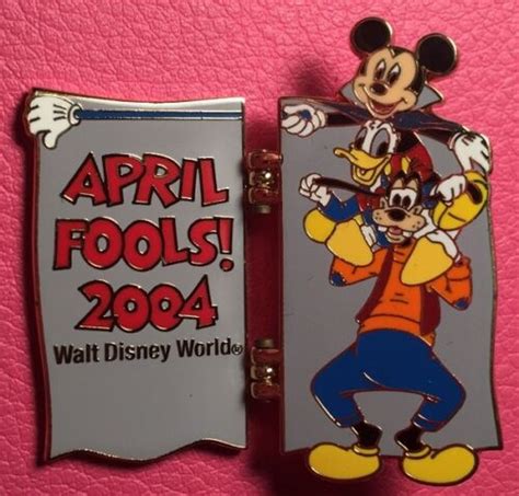 Disney Pin Fab 3 Mickey Mouse Donald Goofy Wdw April Fools Day 2004