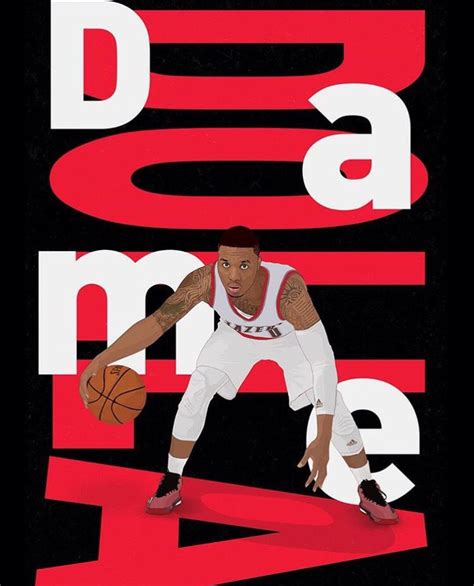 Basketball Stuff Nba Art Damian Lillard I Wallpaper Adverts