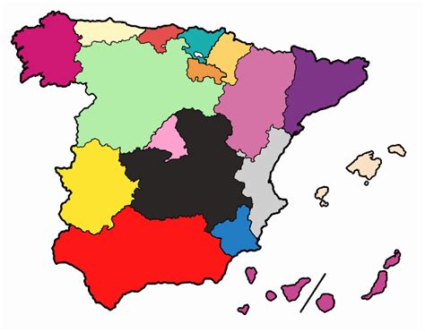 Dibujo De Mapa De España Pintado Por En El Día 20 03 20 A