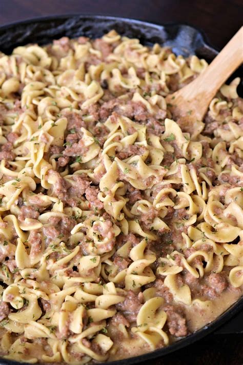 Easy Ground Beef Stroganoff 25 Minute Meal Kindly Unspoken