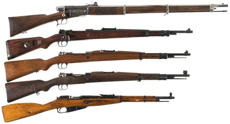 Five Bolt Action Military Long Arms A Vetterli Model 1870 Rifle