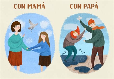 10 Cómics Acerca De Las Diferencias Entre Mamá Y Papá Imágenes Taringa