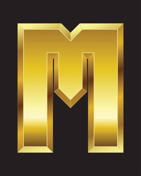 Gold 3d Letter M Stock Photos Pictures And Royalty Free Images Istock