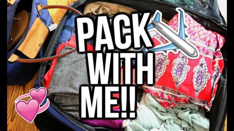 Pack With Me What I Pack For A 3 Week Trip Youtube