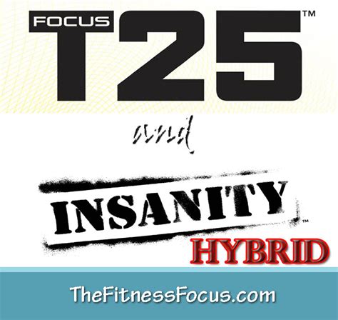 my insanity and focus t25 hybrid workout schedule