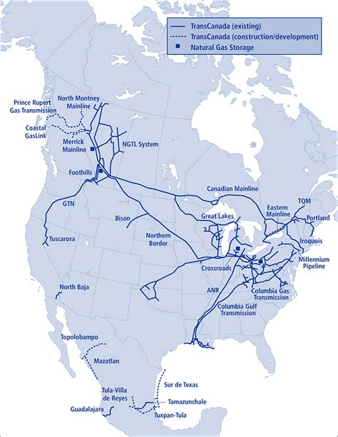 World Gas Pipeline Map