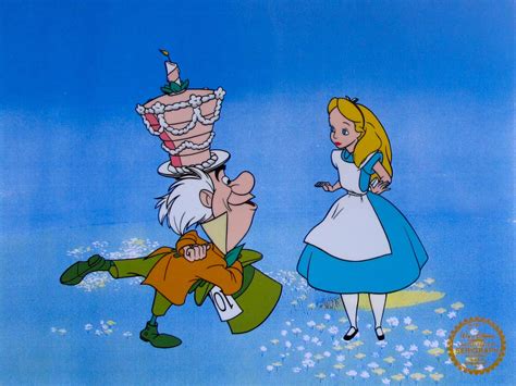 Disney Alice In Wonderland Original Serigraph Cel Animation Art Sericel