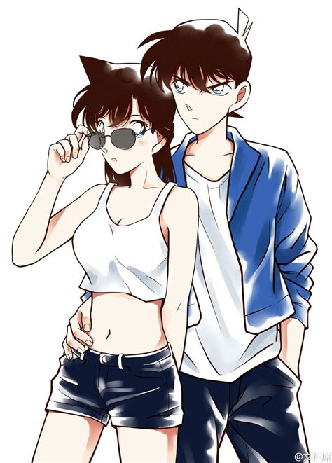 Detective Conan Shinichi And Ran Detective Conan Parejas De Anime