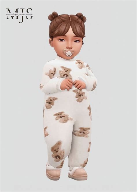 Sims 4 Aesthetic Cosy Fall Infant Lookbook Sims 4 Toddler Clothes Sims