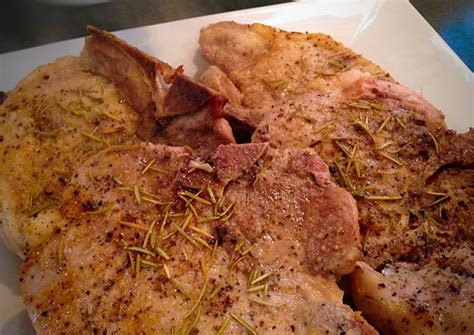Juicy and tender pork chops dinner made in 20 mins! Simple Baked Center Cut Pork Chops Recipe by CoolJewel ...