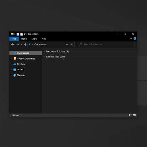 Dark Theme Windows 10 File Explorer Gasmnic