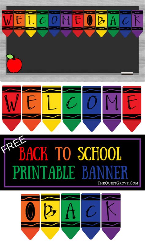 Welcome Back Banner Printable Pdf Printable World Holiday