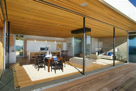 Retractable Glass Walls Create Exemplary Indooroutdoor Living In Tiburon
