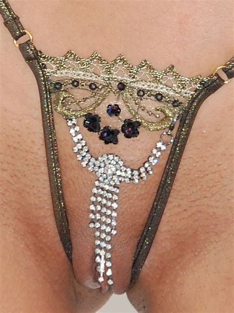 thumbs pro sexy dessous Heißer Lola Luna Schmuckstring Blinged out pussy