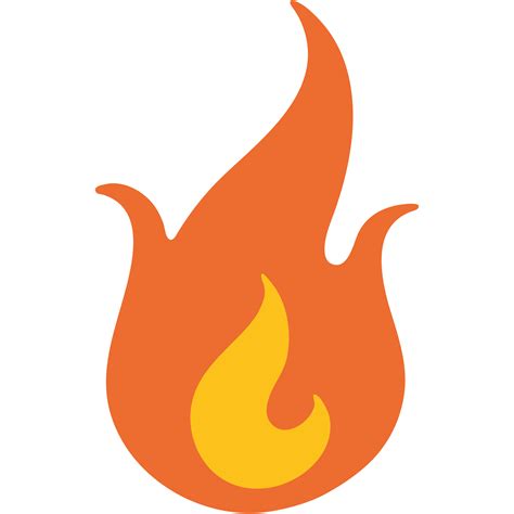 Fire Emoji Vector At Collection Of Fire Emoji Vector