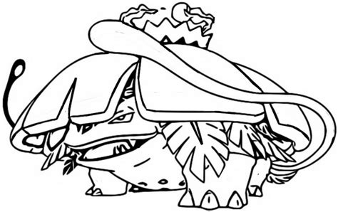 Dibujo Para Colorear Gigamax Pokémon Gigamax Venusaur 9