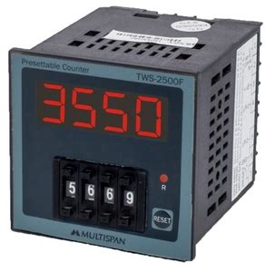 Multispan Tws-2500f 5 Digit Digital Presettable Counter