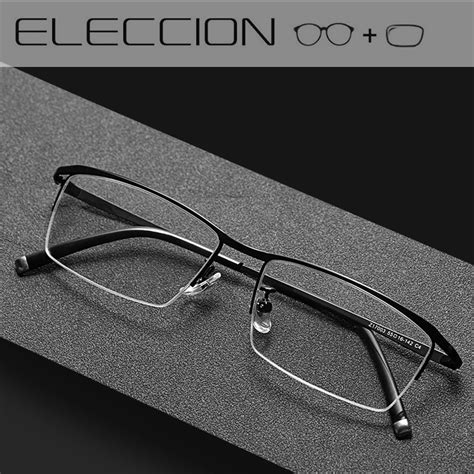 Eleccion Alloy Glasses Men Optical Frames With Prescription Lenses