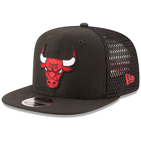 Chicago Bulls New Era Mesh Fresh 9fifty Adjustable Snapback Hat Black
