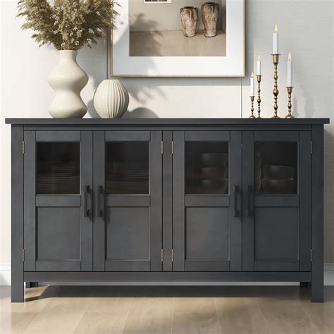 Amazon.com: Bellemave Accent Storage Sideboard Four-Door Storage
