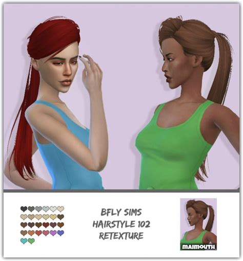B Fly Hair Retexture At Maimouth Sims Sims Updates Hot Sex Picture