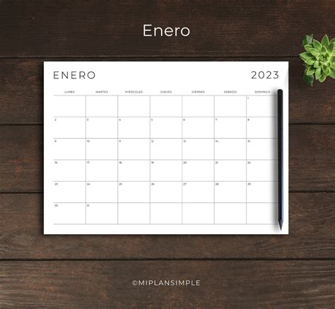 Descarga Calendarios 2023 Para Imprimir Pdf Gratis Miplansimple