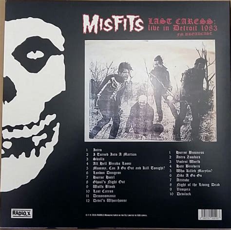 Misfits Last Caress Live In Detroit 1983 Fm Broadcast Lp Pasazer