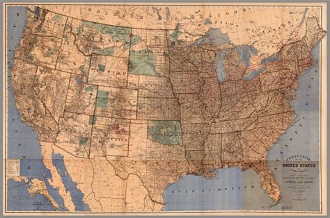 Composite Centennial Map Of The United States And Territories David