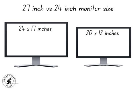 How Big Is A 27 Inch Monitor Exact Dimensions Measuring Stuff