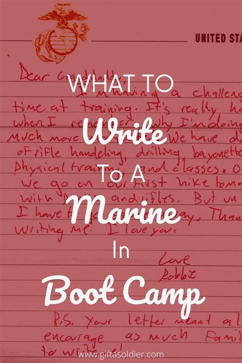 Inspiring Letters To Marines In Boot Camp Tips For Sending Supportive
