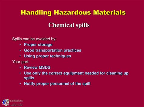 Hazardous Material Handling Procedure