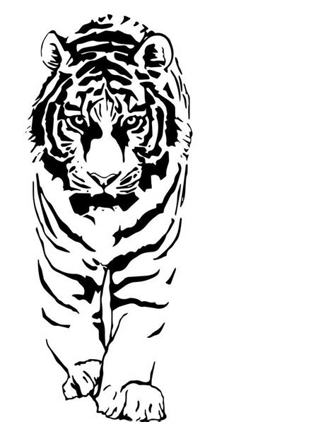 Stencil Animal Tattoo Stencils Stencil Painting Tiger Stencil Tiger