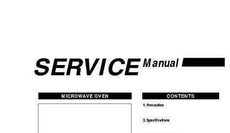 Samsung Microwave Service Manual Smh9187stBestMicrowave