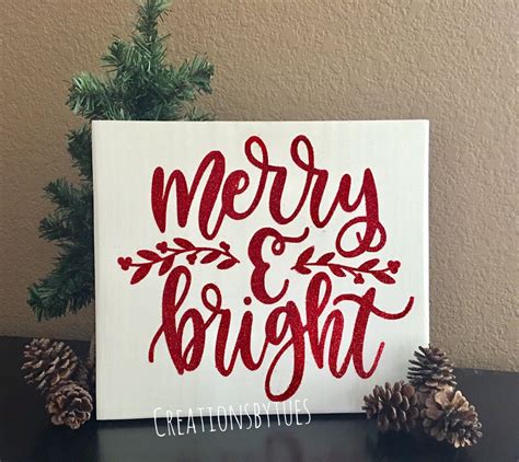 Merry & Bright Merry and Bright Merry and Bright sign ...
