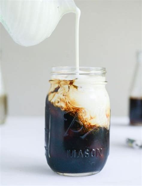 Iced Coffee In A Mason Jar Content In A Cottage