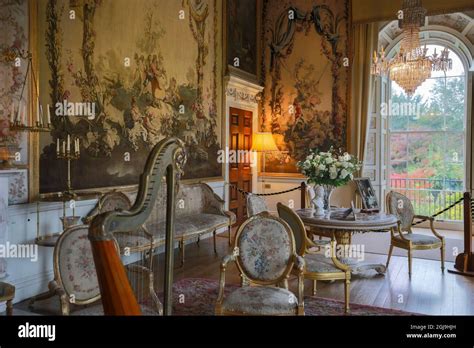 Sitting Room Iconic Inveraray Castle In Argyll Scotland Stock Photo