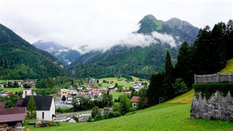 Village In The Lech Valley In Tirol Stock Image Image Of Peaks