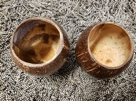 Natural Coconut Cups Various Sets Etsy