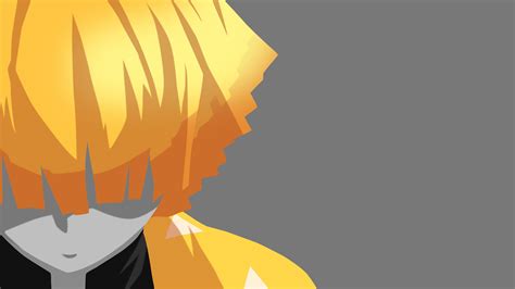 You can set it as lockscreen or wallpaper of windows 10 pc, android or iphone mobile or mac book background image. Demon Slayer Zenitsu Agatsuma On Side With Gray Background ...