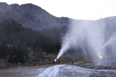 Boom Arapahoe Basin Co Fires Up The Snow Guns For First Official