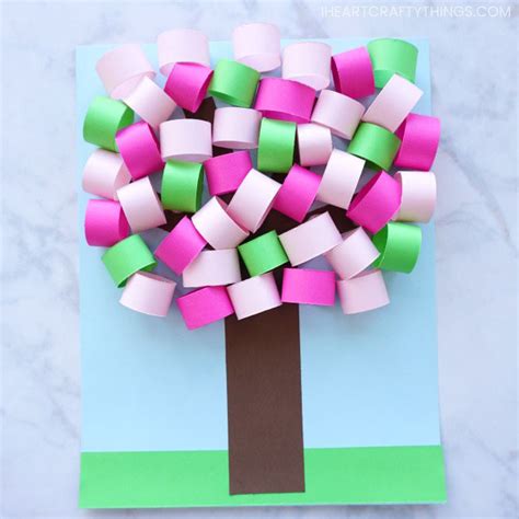 Tutorial Of 3d Spring Paper Tree With Beautiful Color Accent Truly