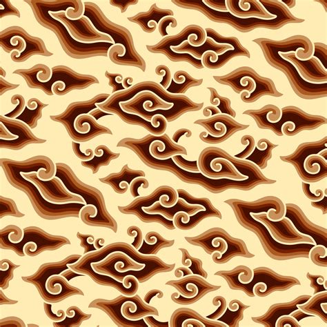 Brown Megamendung Batik Seamless Pattern 669842 Vector Art At Vecteezy