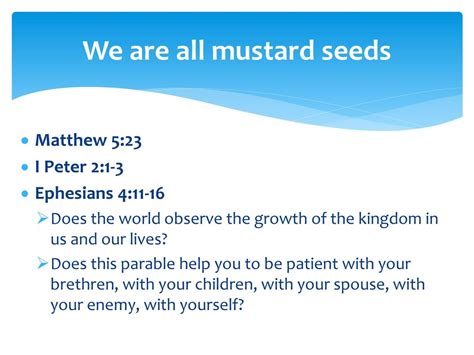 The Parable Of The Mustard Seed Ppt Download